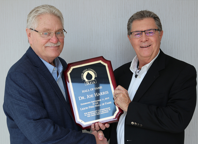 Dr. Joe Harris Earns His Place in AFIA's Liquid Feed Hall of Fame
